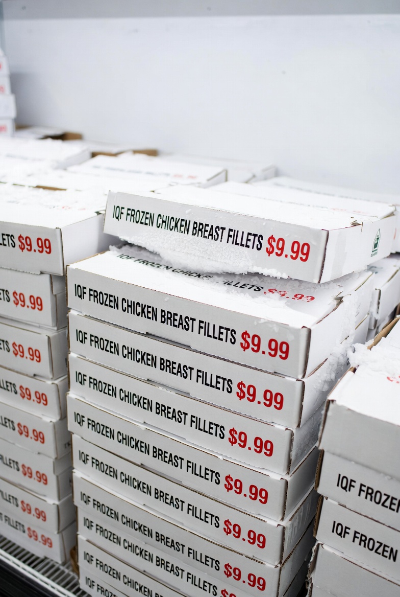 Bulk frozen chicken boxes